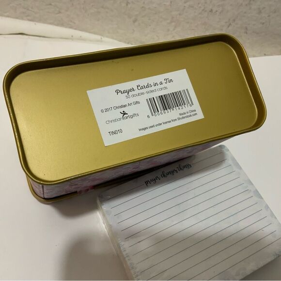 Prayer Cards In A Tin! Prayer Cards in Tin, "Prayer Changes Things" A3 - Picture 5 of 6